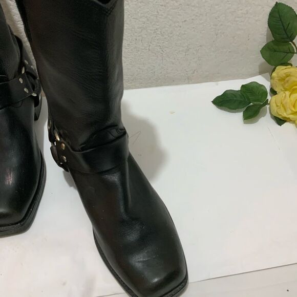 Durango Mens Biker Boot Black 11" Harness, Black, Size 10EE - Picture 5 of 13